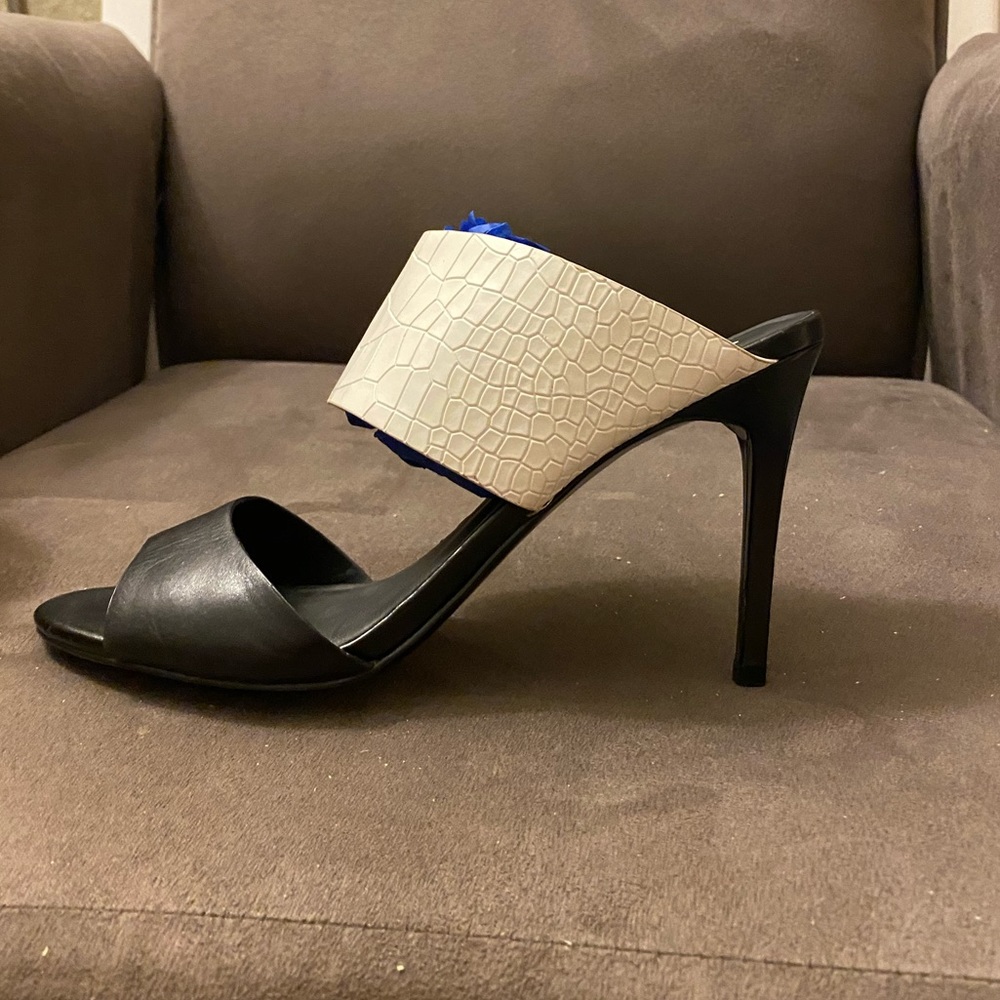 Charles David Black and White Heels